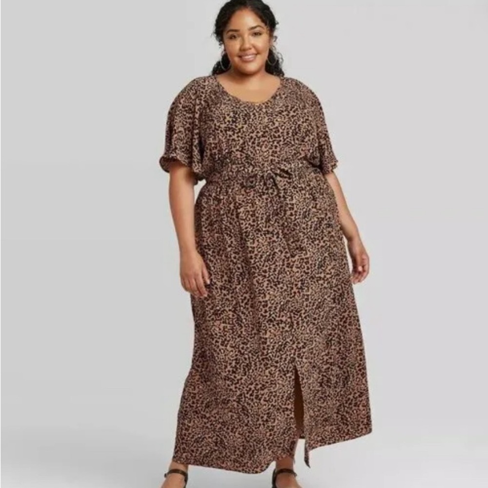 Ava and Viv Cheetah Print Dress